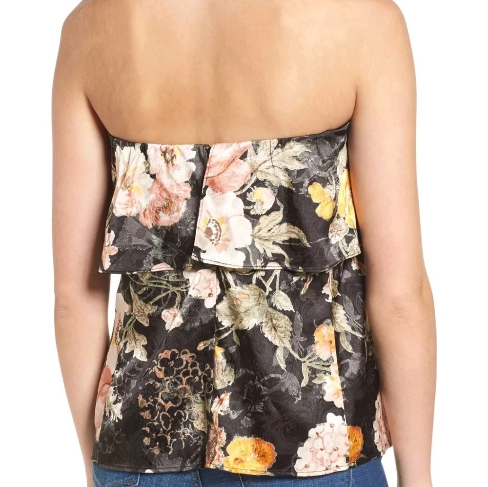 NWT WAYF BEAUTIFUL floral LAYERED RUFFLES halter top - Picture 8 of 8